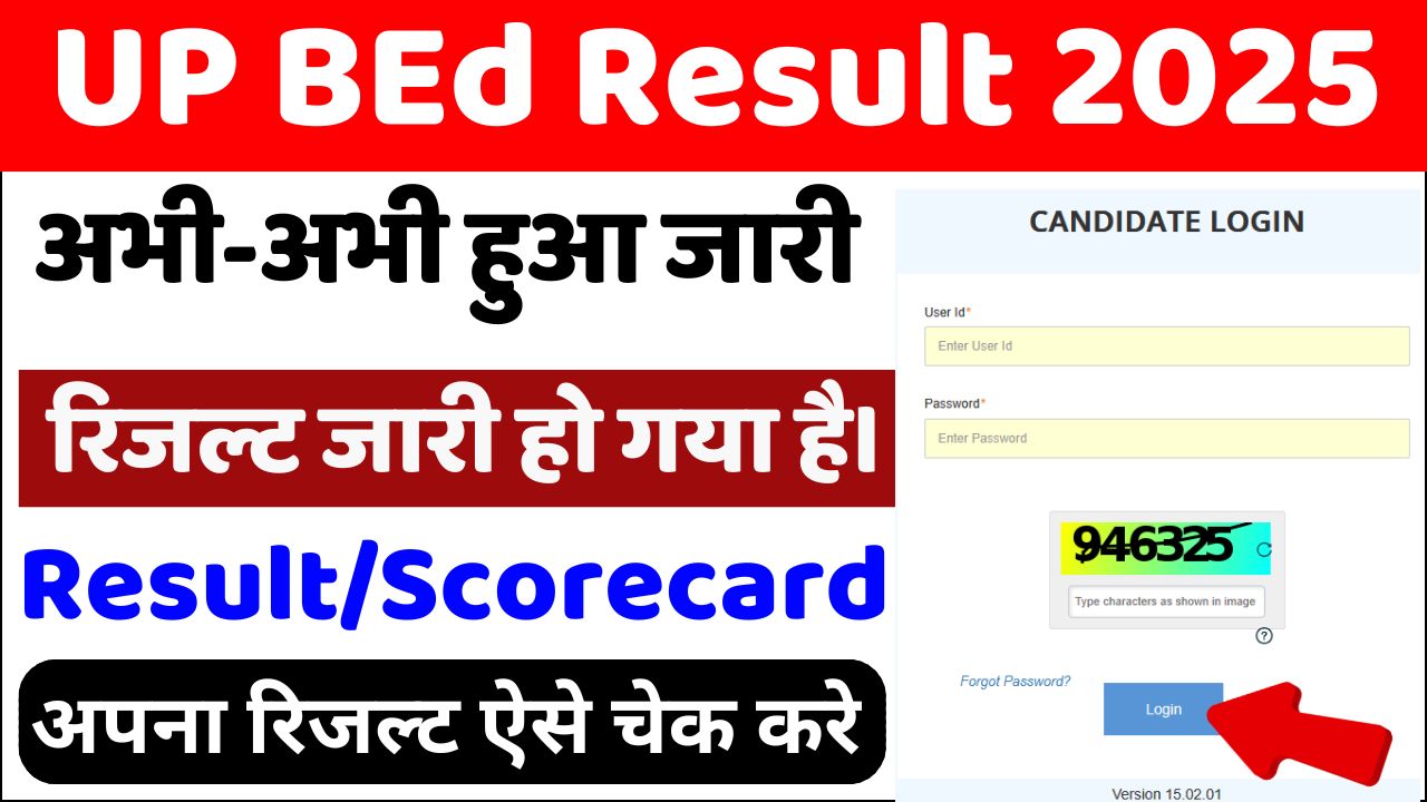 UP BEd Entrance Exam Result 2025