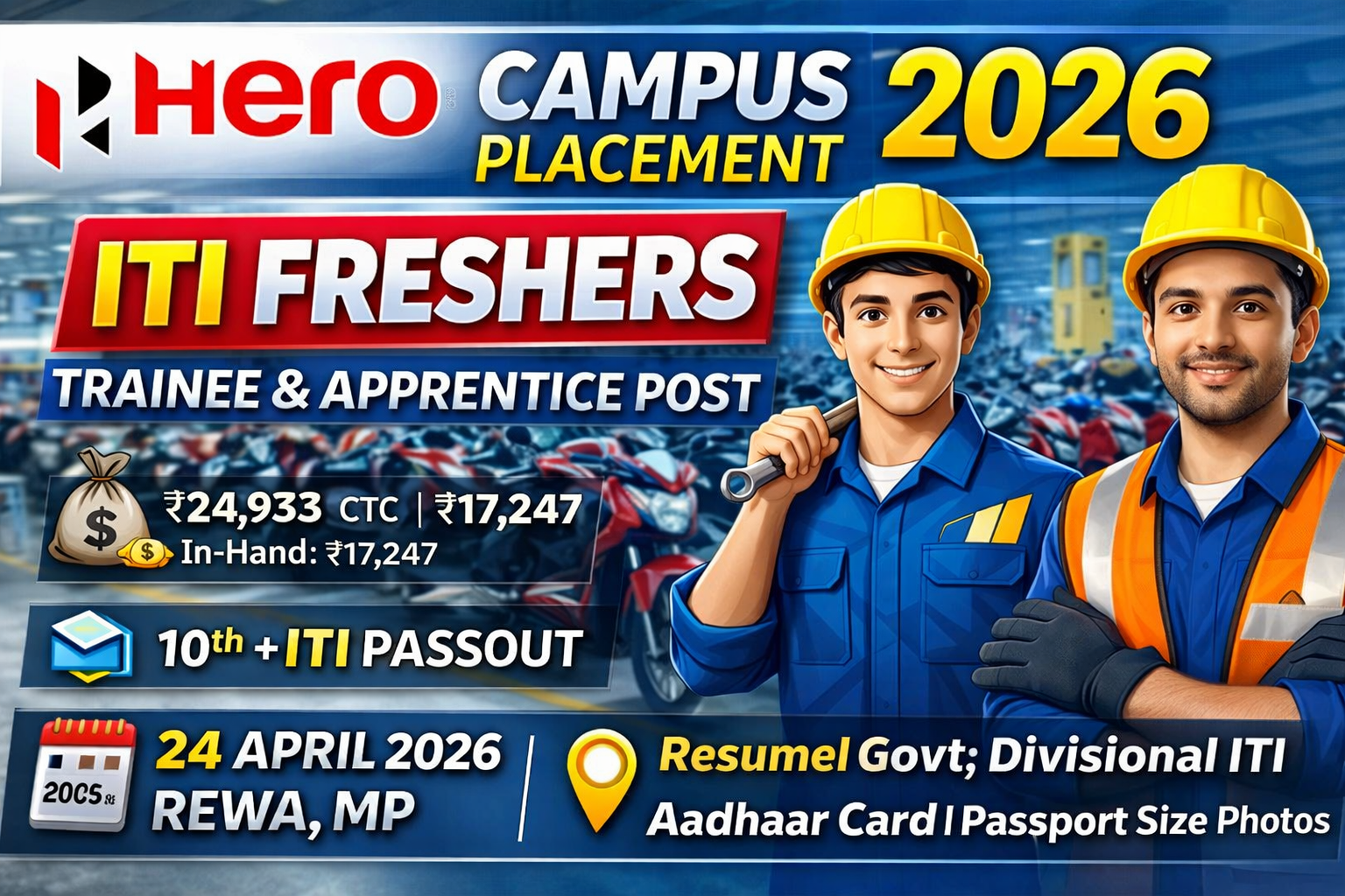 Hero Motocorp Campus Placement 2026